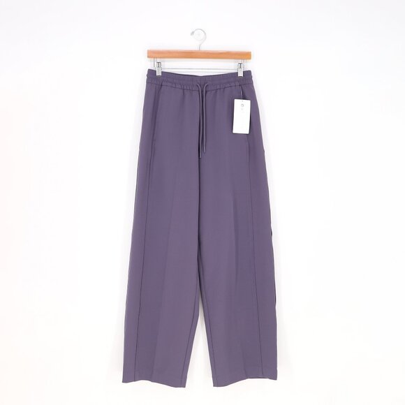 NWT ATHLETA Stride Pant Wide-Leg Pull-On Relaxed Nightfall Purple Size XS - Picture 3 of 12